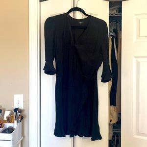 Size 4 loft dress black long sleeve